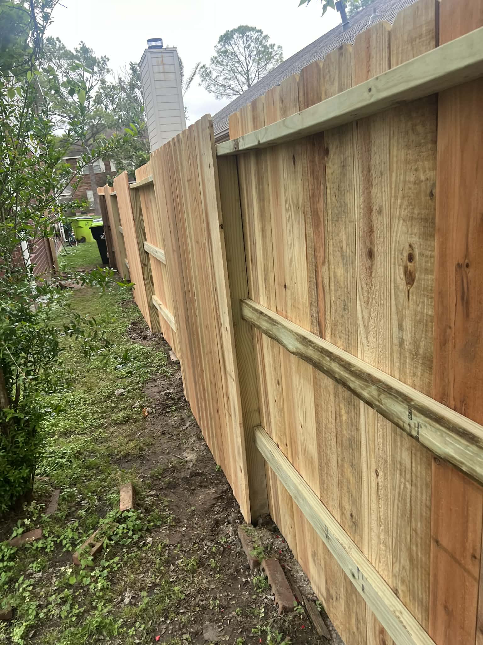 Wood Fence – Back View