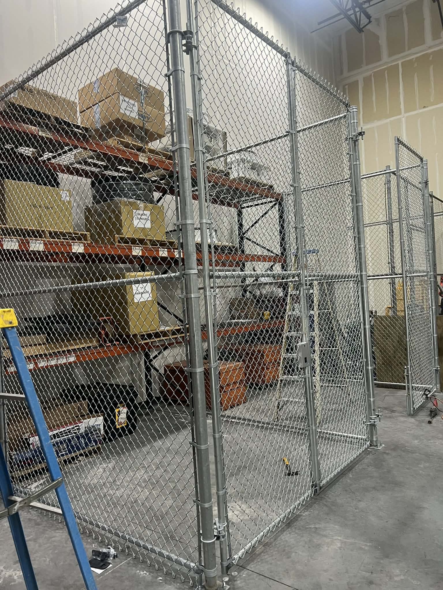 Chain-Link Security Enclosure