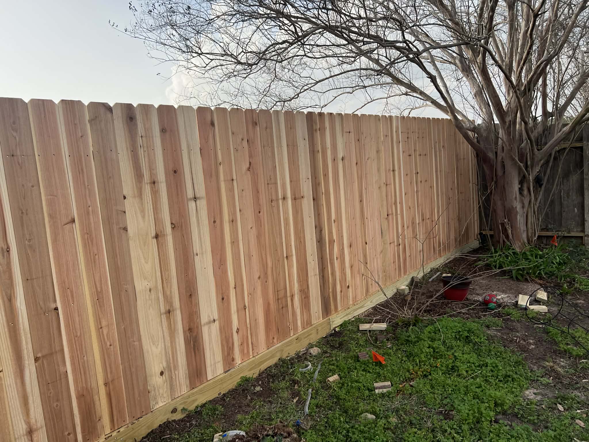 Dog-Ear Wood Fence