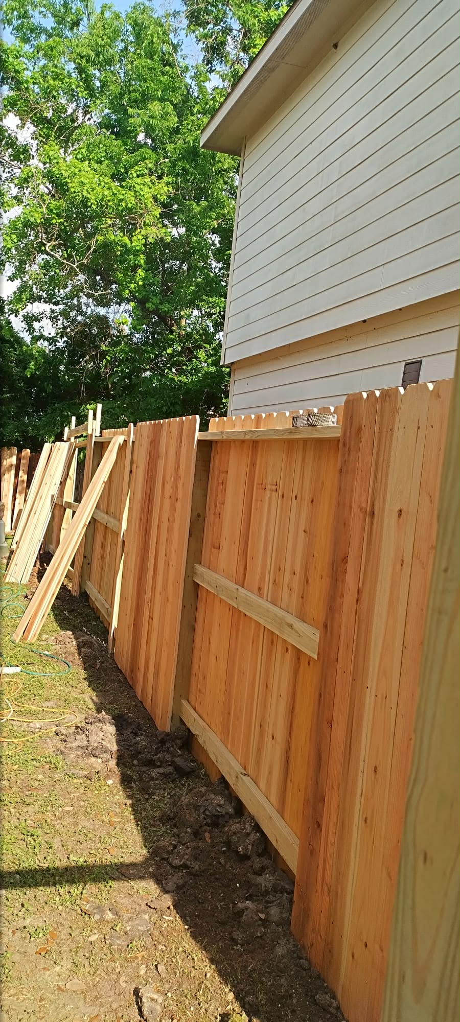 Wood Fence with Gate
