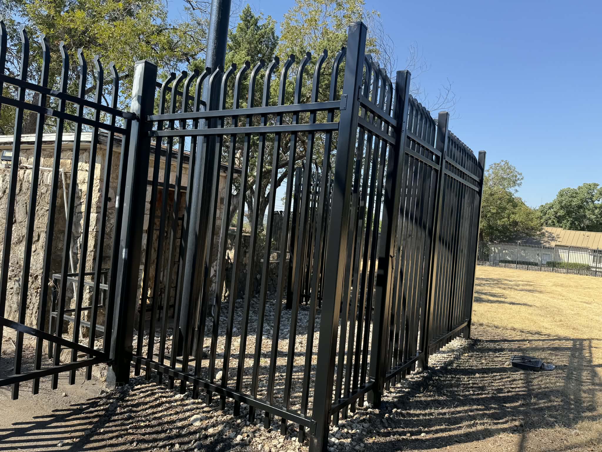 Ornamental Iron Fence with Gate