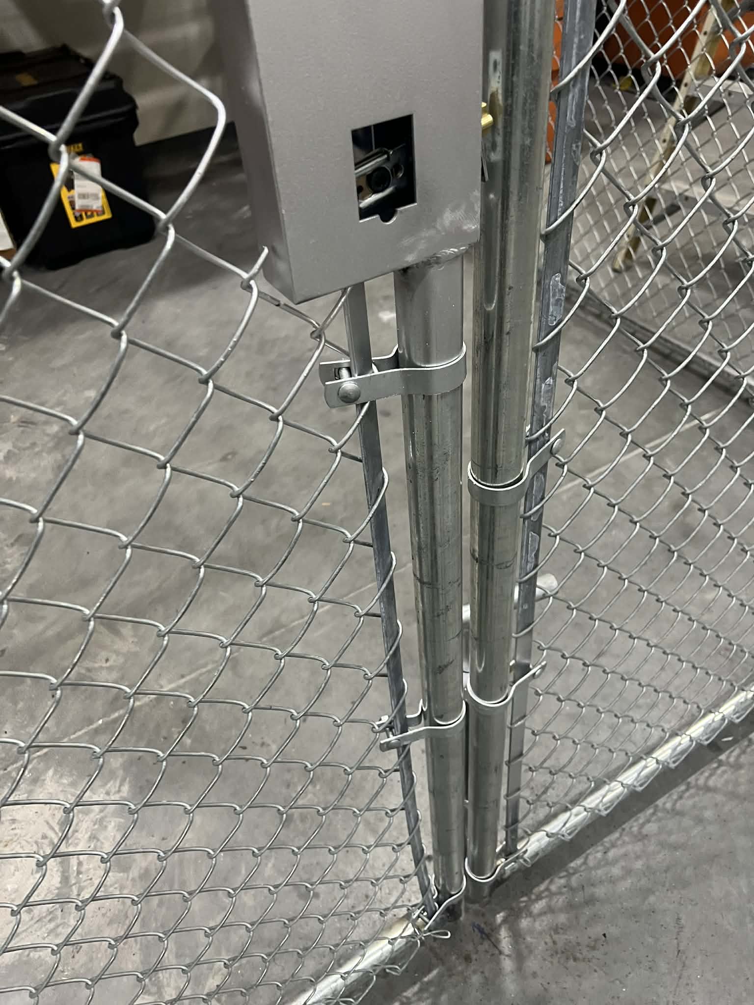 Chain-Link Gate Lock Detail