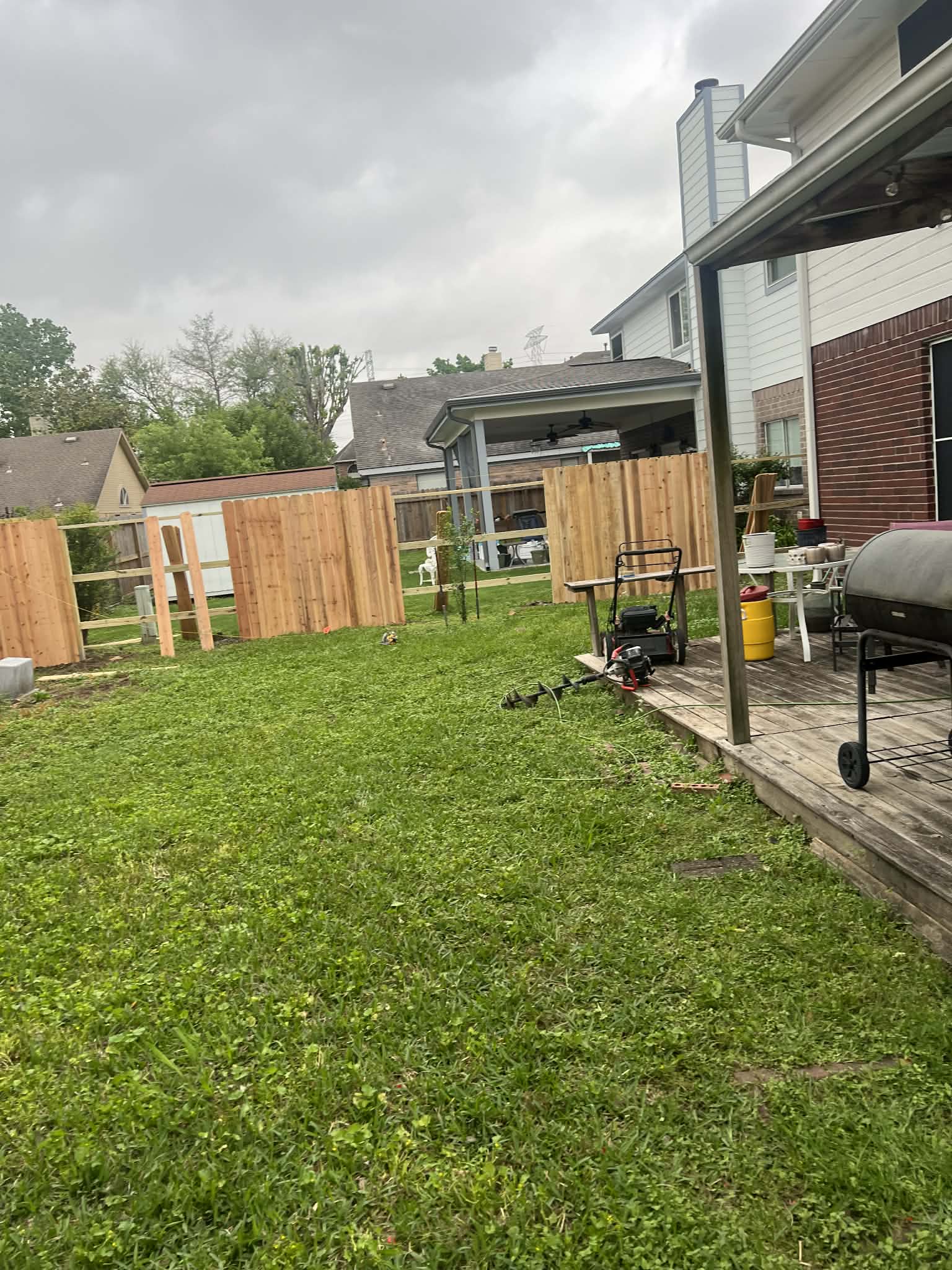 Wood Fence – Under Construction